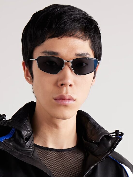 Balenciaga Women Sunglasses Black Grey Geometric BB0277S 001 NEW AUTHENTIC main image 9